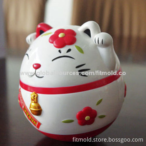 Plastic Injection Molding, Used for Lucky Cat, for Children Toys
